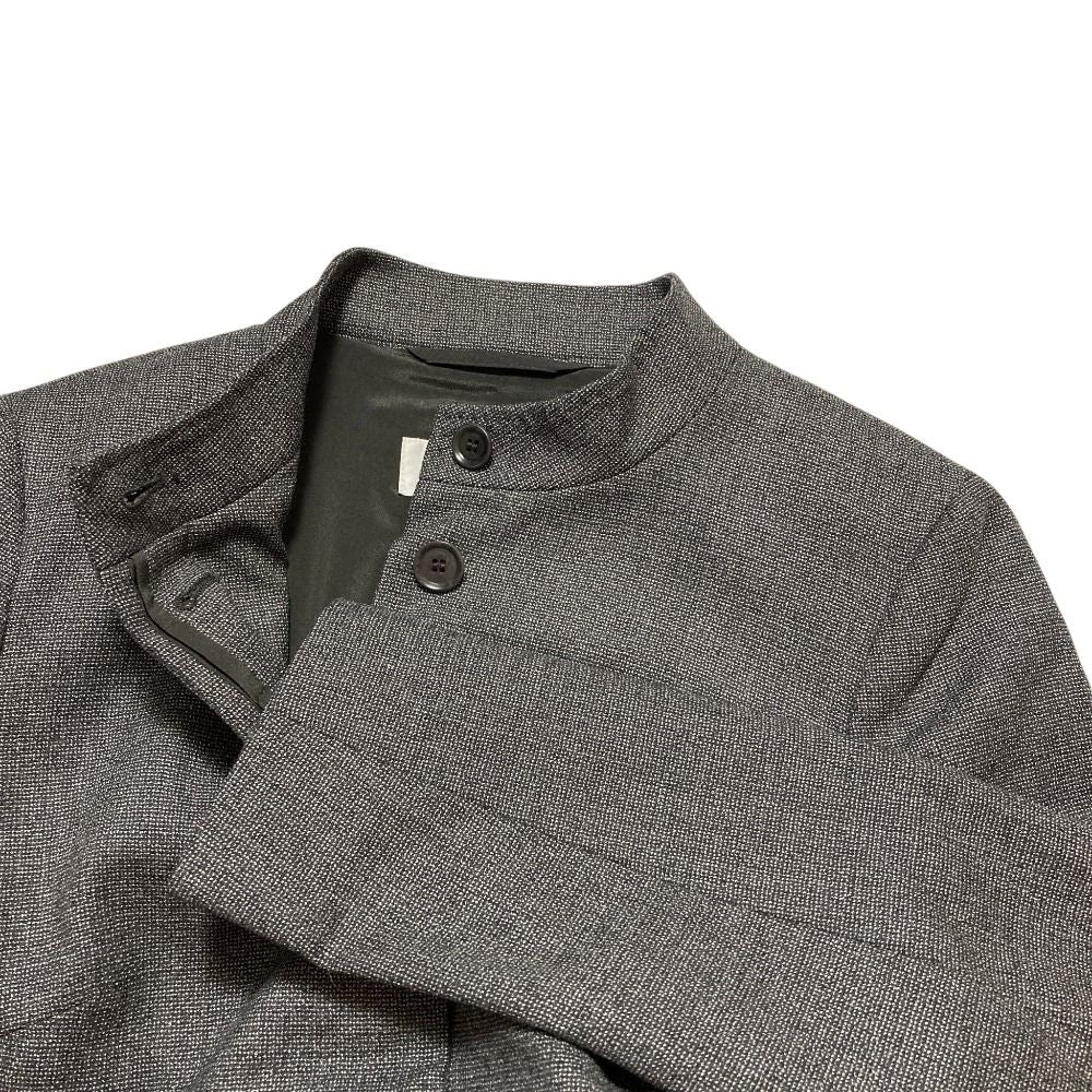 Max Mara Silk Blend Stand Collar Jacket Sleeveless Dress Ensemble 42 Gray 40 — view 4