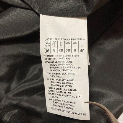 Max Mara Silk Blend Stand Collar Jacket Sleeveless Dress Ensemble 42 Gray 40 — view 7