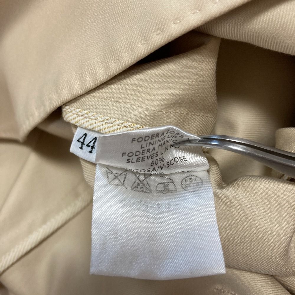 Loro Piana Cotton Stretch Tailored Jacket Blazer Light Beige Spring Summer 44 — view 7