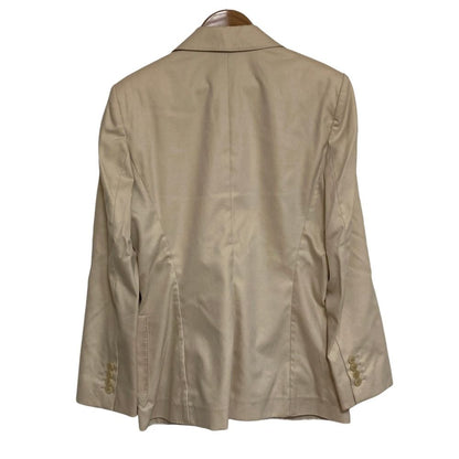 Loro Piana Cotton Stretch Tailored Jacket Blazer Light Beige Spring Summer 44 — view 2