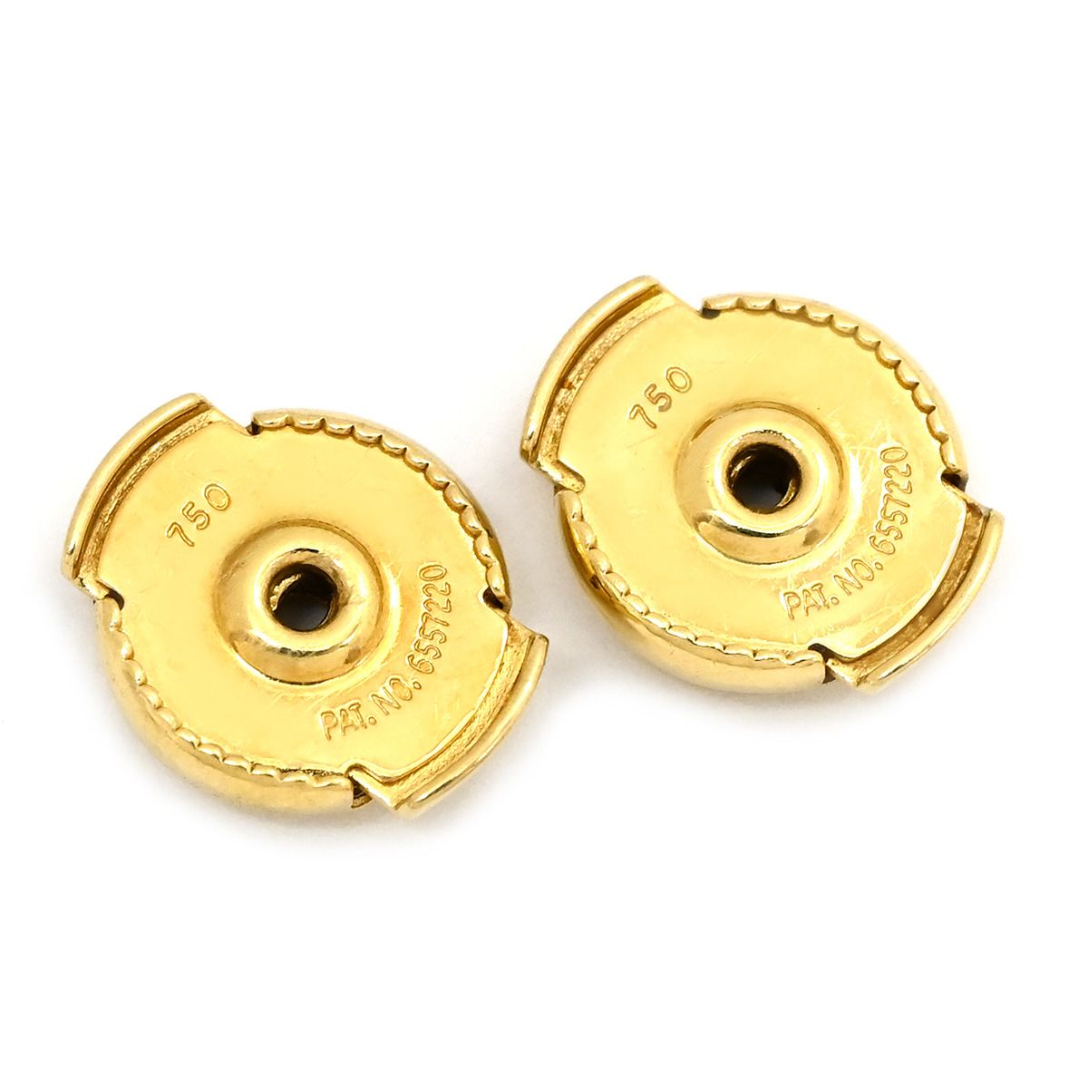 Van Cleef & Arpels Sweet Papillon Mother of Pearl White Yellow Gold Earrings — view 7