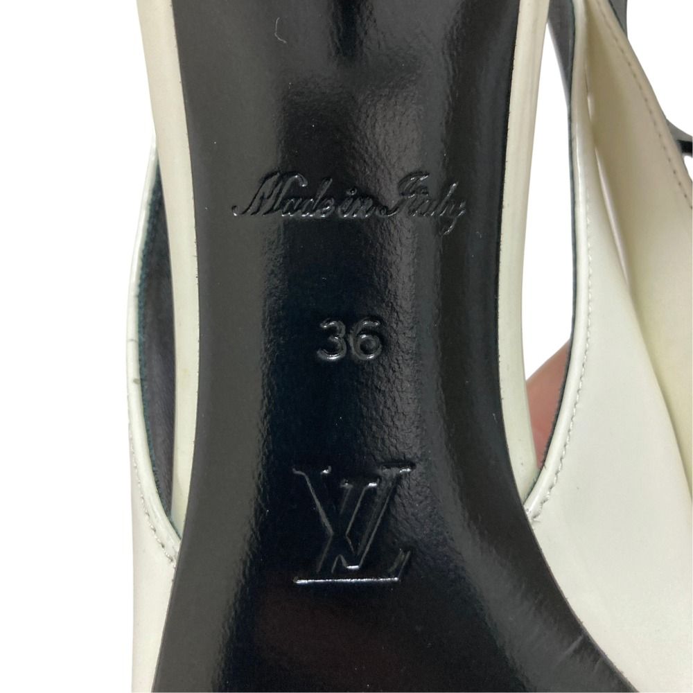 Louis Vuitton Leather Ankle Strap Pointed Toe Pumps White Spring Summer Fall — view 7