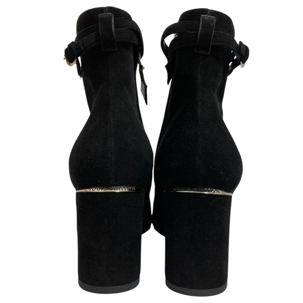 Louis Vuitton Callback Line Suede Short Boots Black Autumn Winter — view 5