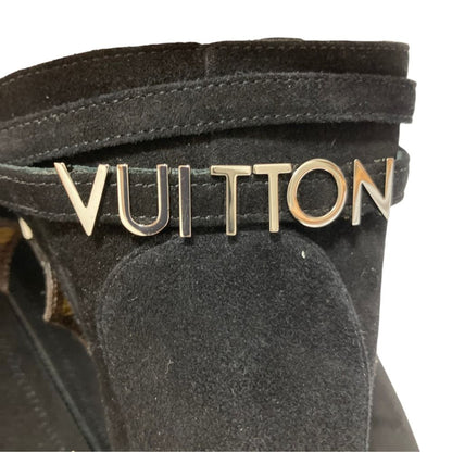 Louis Vuitton Callback Line Suede Short Boots Black Autumn Winter — view 7