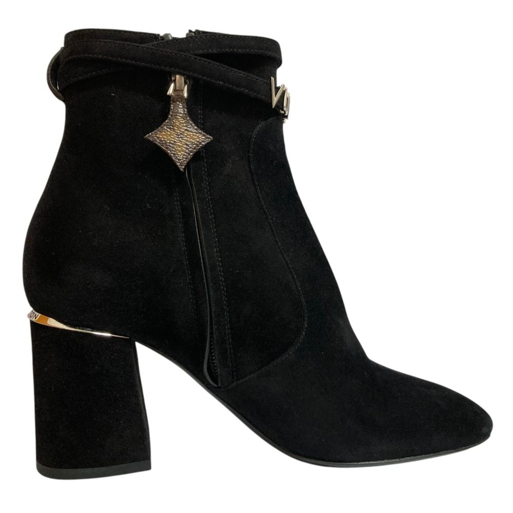Louis Vuitton Callback Line Suede Short Boots Black Autumn Winter — view 4