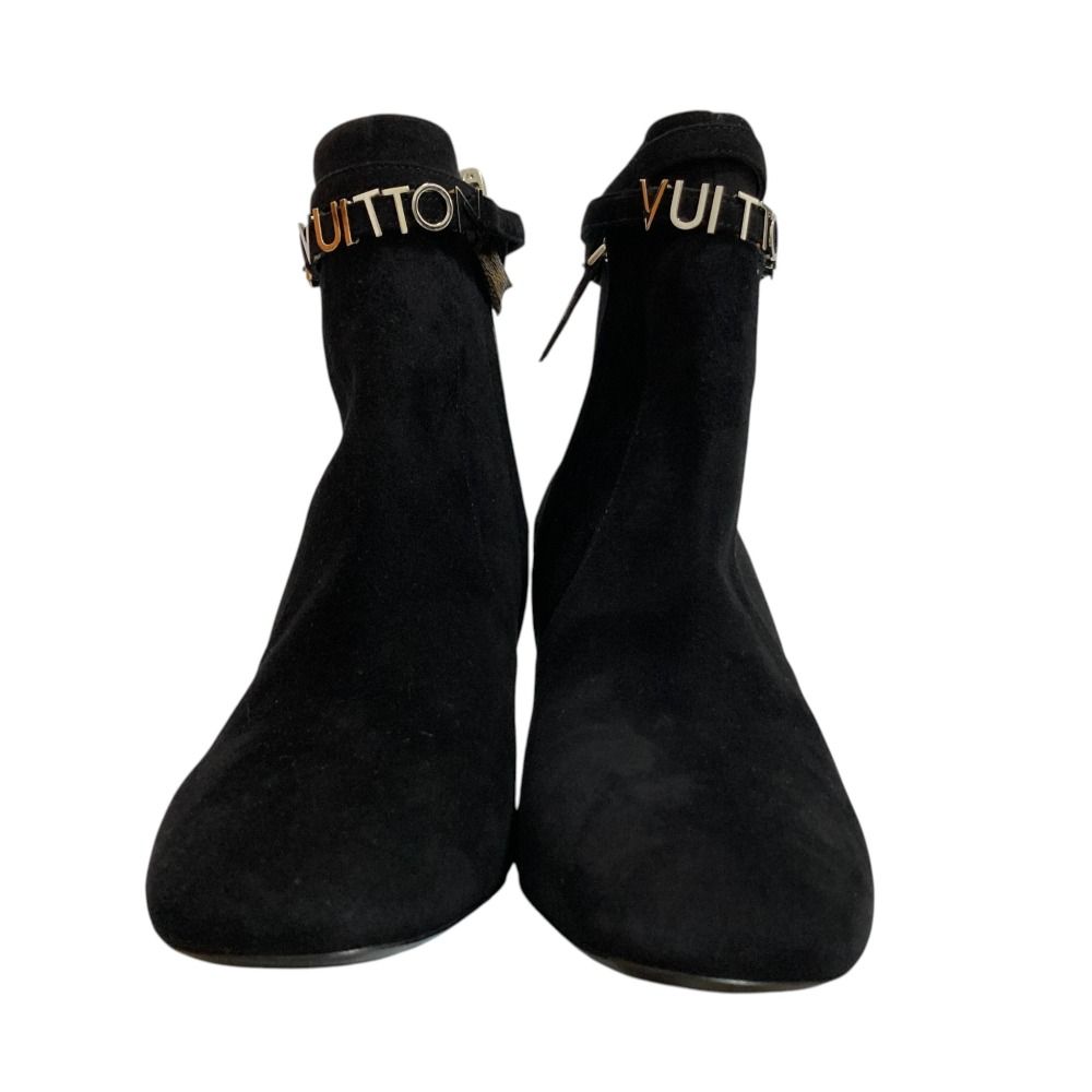 Louis Vuitton Callback Line Suede Short Boots Black Autumn Winter — view 2