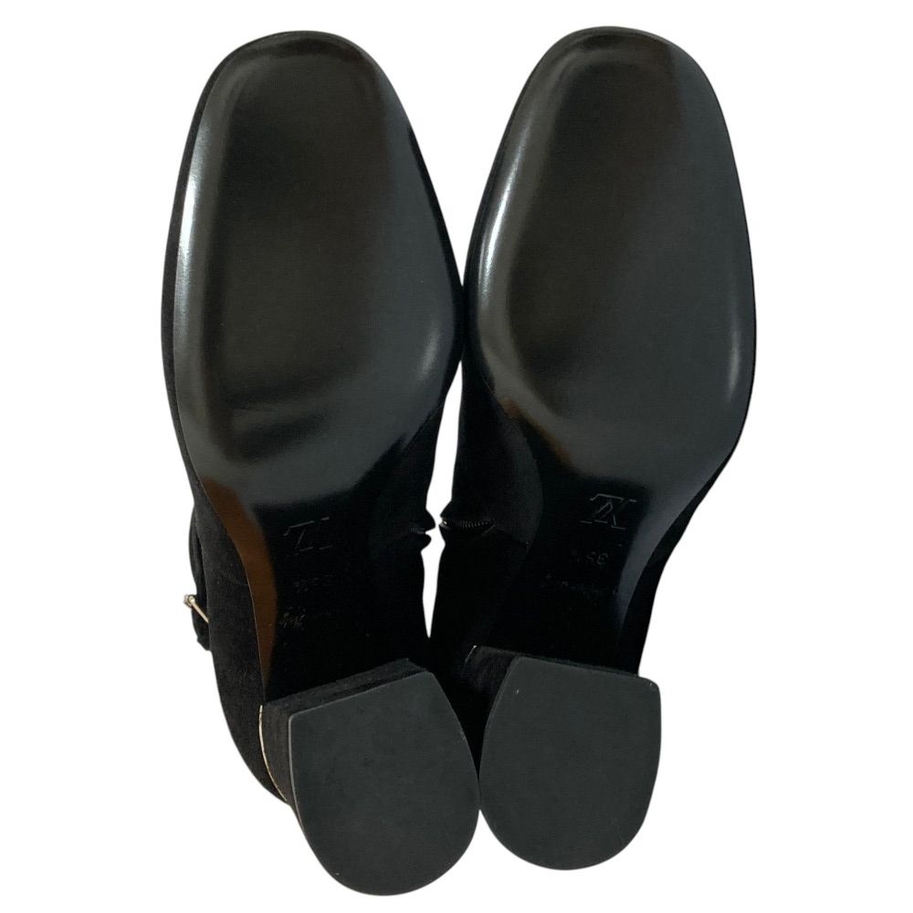 Louis Vuitton Callback Line Suede Short Boots Black Autumn Winter — view 6
