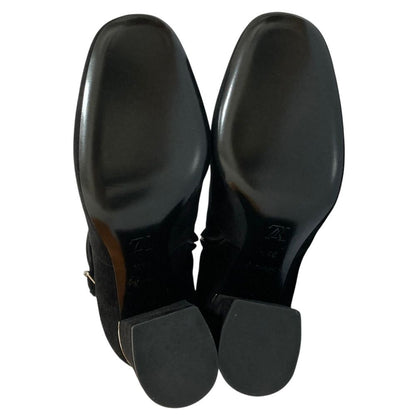 Louis Vuitton Callback Line Suede Short Boots Black Autumn Winter — view 6