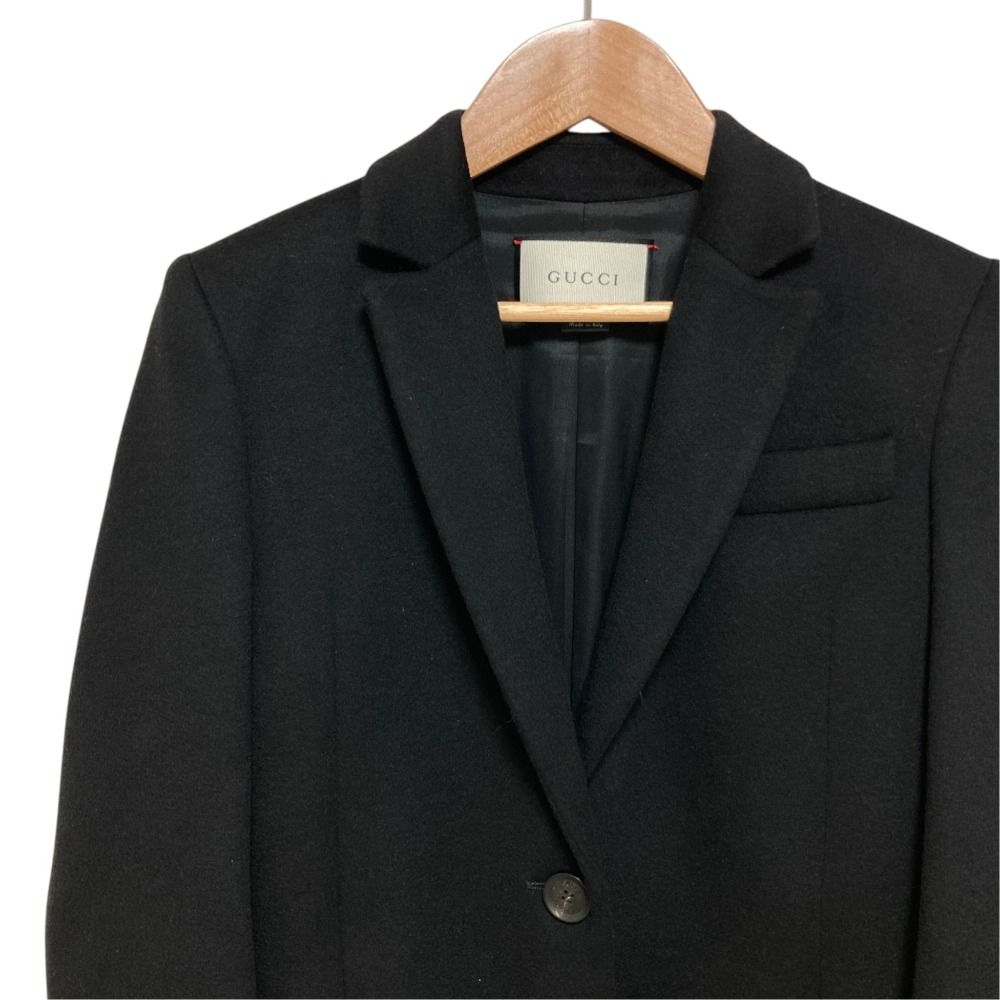 Gucci Wool Chesterfield Black Fall Winter 36 — view 2