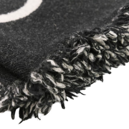 Louis Vuitton Echarpe Team Cashmere Wool Scarf Shawl Black — view 7
