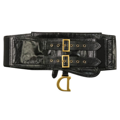Dior Saddle Belt Leather Black — view 3