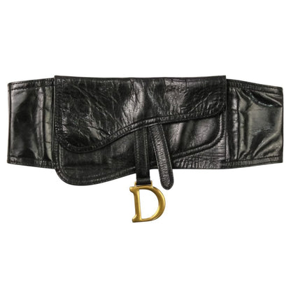 Dior Saddle Belt Leather Black — view 2