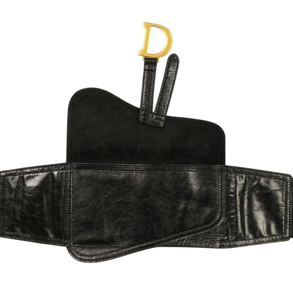 Dior Saddle Belt Leather Black — view 7