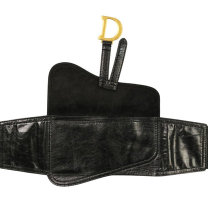 Dior Saddle Belt Leather Black — view 7