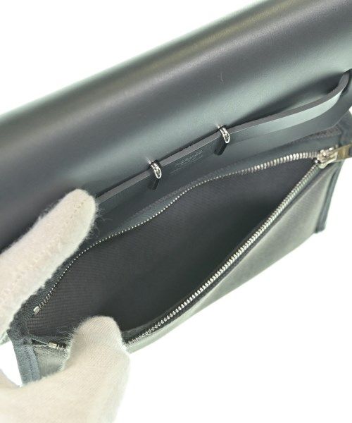 Hermes Herbag Zip 20 Mini Toile Hunter Ardoise Gray Silver Shoulder Bag — view 5