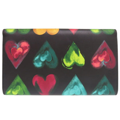 Versace Medusa Heart Leather Black Multicolor Chain Wallet Shoulder Bag — view 2
