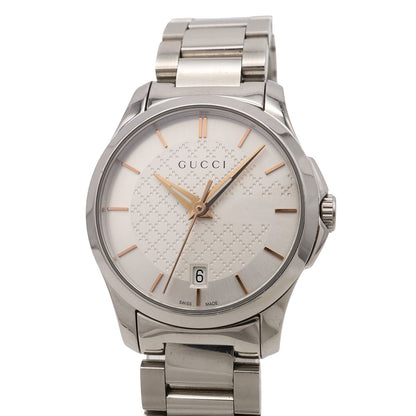 Gucci G-Timeless Collection GG Date SS Silver Dial Quartz Watch 126.5 — view 4