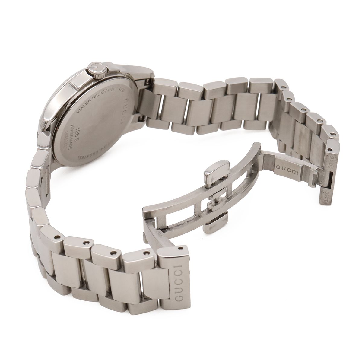 Gucci G-Timeless Collection GG Date SS Silver Dial Quartz Watch 126.5 — view 8