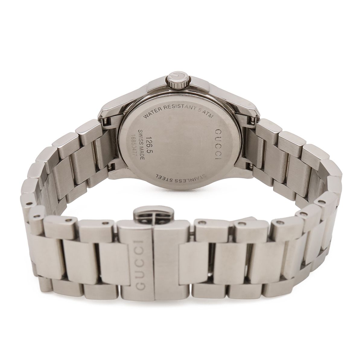 Gucci G-Timeless Collection GG Date SS Silver Dial Quartz Watch 126.5 — view 7