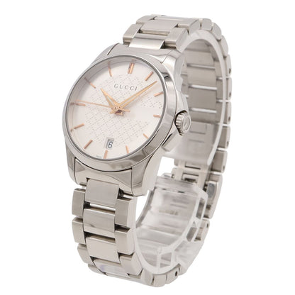 Gucci G-Timeless Collection GG Date SS Silver Dial Quartz Watch 126.5 — view 2