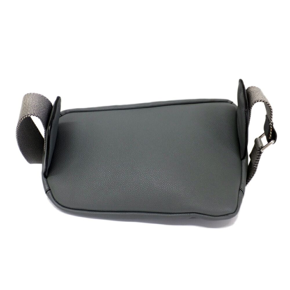 Loewe Puzzle Sling Belt Bag Calfskin Nylon Gray Black Yellow — view 2