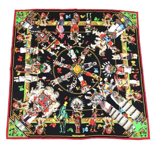 Hermes Carre 90 Kachinas Scarf