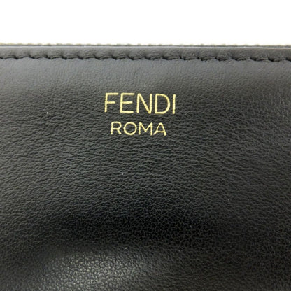 Fendi Clutch Bugs Eye Monster Leather Black Second — view 6
