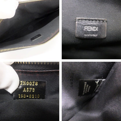 Fendi Clutch Bugs Eye Monster Leather Black Second — view 8