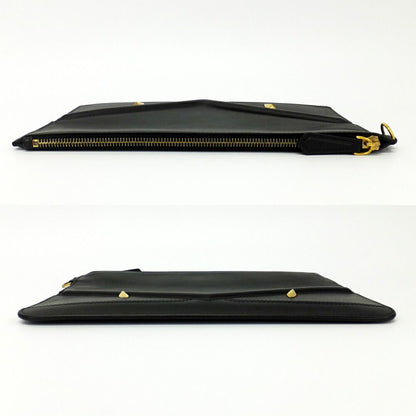 Fendi Clutch Bugs Eye Monster Leather Black Second — view 3