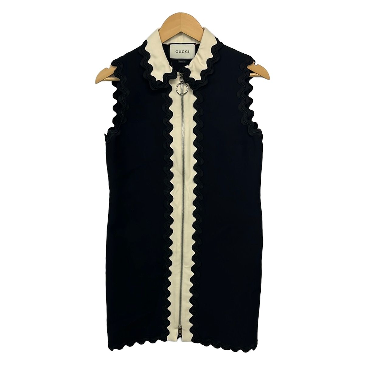 Gucci Dress M Black Ivory 40
