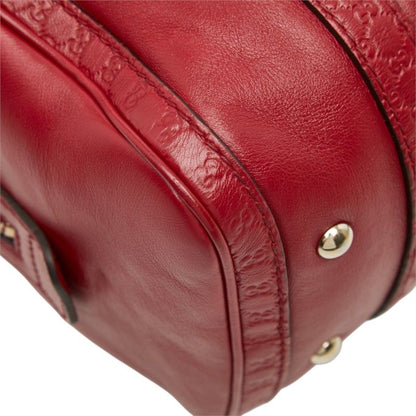 Gucci Micro Guccissima Mini Boston Bag Red Leather — view 5