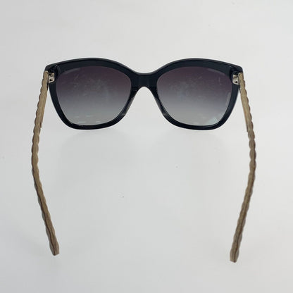 Chanel CC Logo Sunglasses Black Pink Beige Acetate Eyewear — view 3