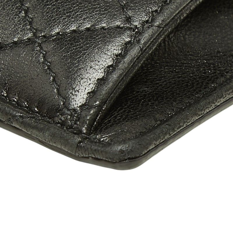 Saint Laurent Cassandra Gaby Card Case Black Lambskin — view 4