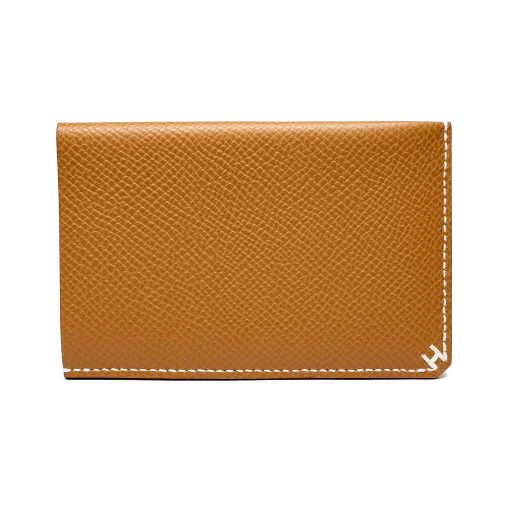 Hermes H Sellier Card Case Epsom Gold — view 2