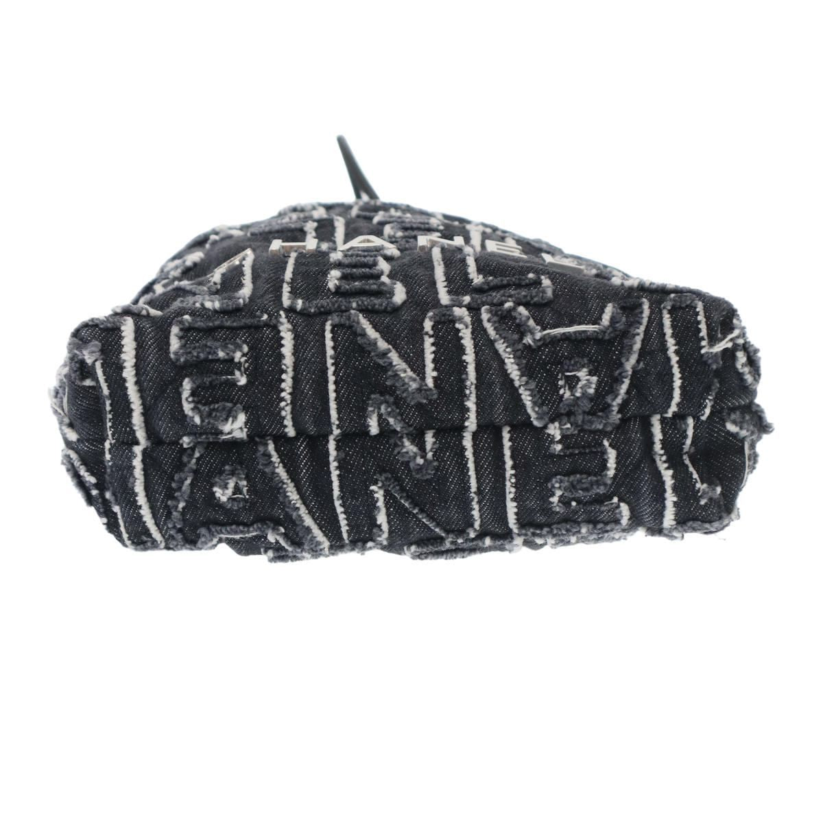 Chanel 22 Mini Denim Hand Bag Shoulder Handbag Black — view 4