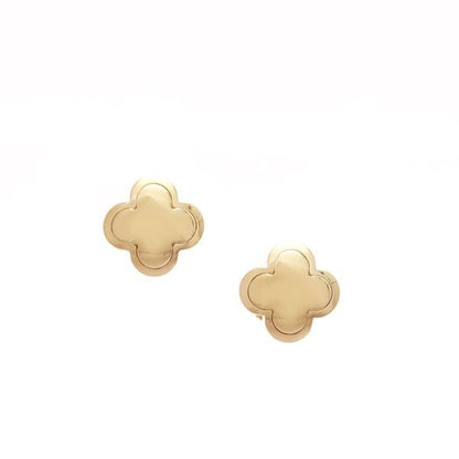 Van Cleef & Arpels Pure Alhambra Earrings 18K Yellow Gold Stud — view 3