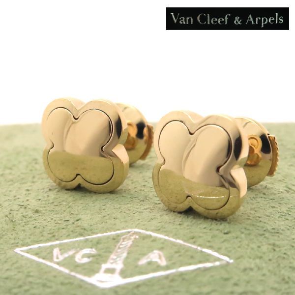 Van Cleef & Arpels Pure Alhambra Earrings 18K Yellow Gold Stud