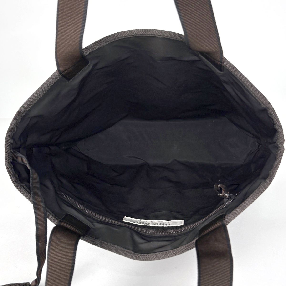 Miu Miu Tote Bag Leather Brown — view 8