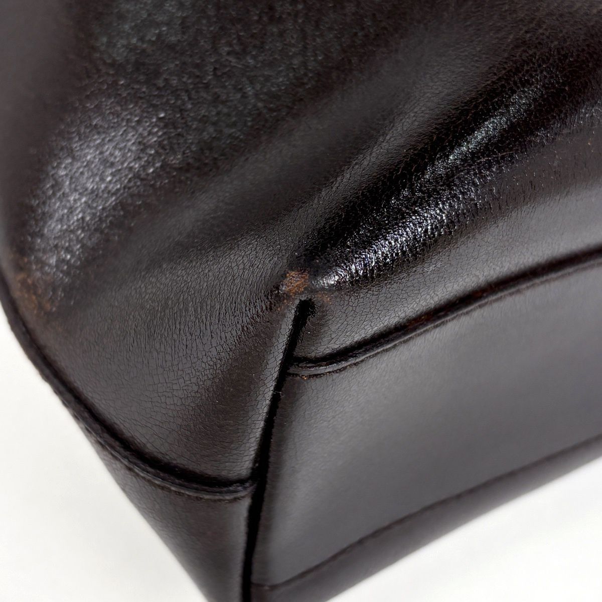 Miu Miu Tote Bag Leather Brown — view 3