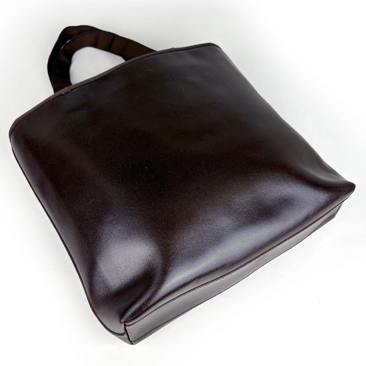 Miu Miu Tote Bag Leather Brown — view 2
