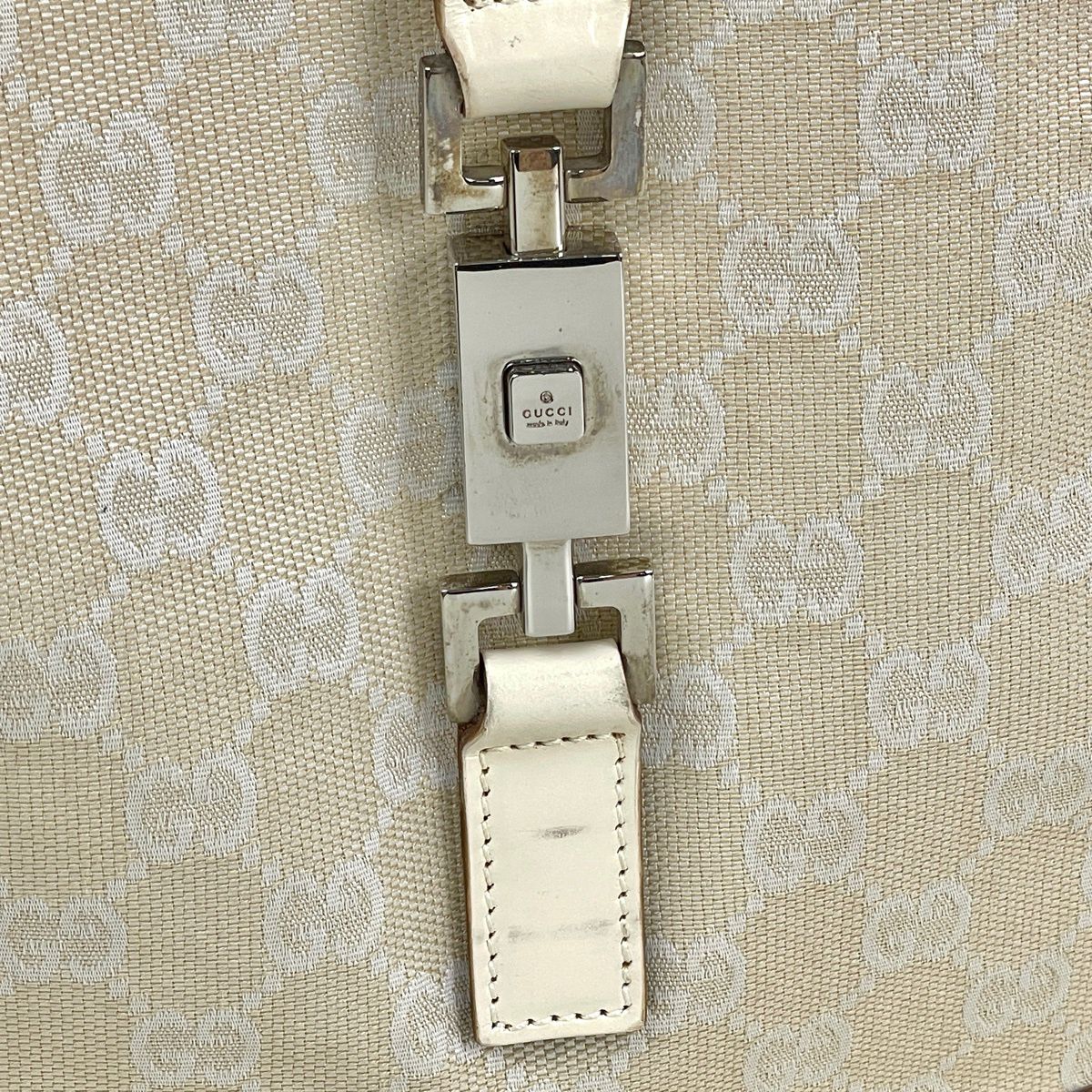 Gucci Shoulder Bag Jackie Line GG Canvas White — view 4