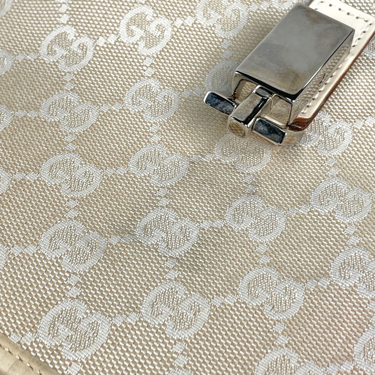 Gucci Shoulder Bag Jackie Line GG Canvas White — view 5
