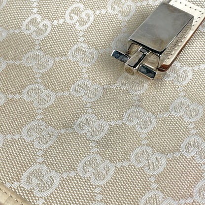 Gucci Shoulder Bag Jackie Line GG Canvas White — view 5