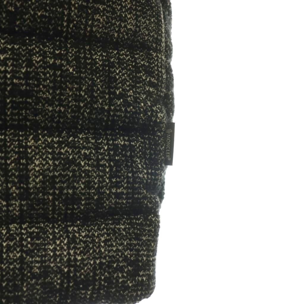 Moncler Seynet Down Coat Soutien Collar Wool Blend Max Slat Fur Middle Black 00 — view 7