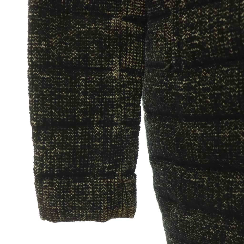 Moncler Seynet Down Coat Soutien Collar Wool Blend Max Slat Fur Middle Black 00 — view 6