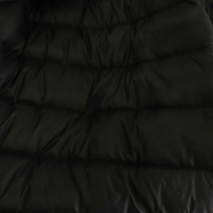 Moncler Seynet Down Coat Soutien Collar Wool Blend Max Slat Fur Middle Black 00 — view 4
