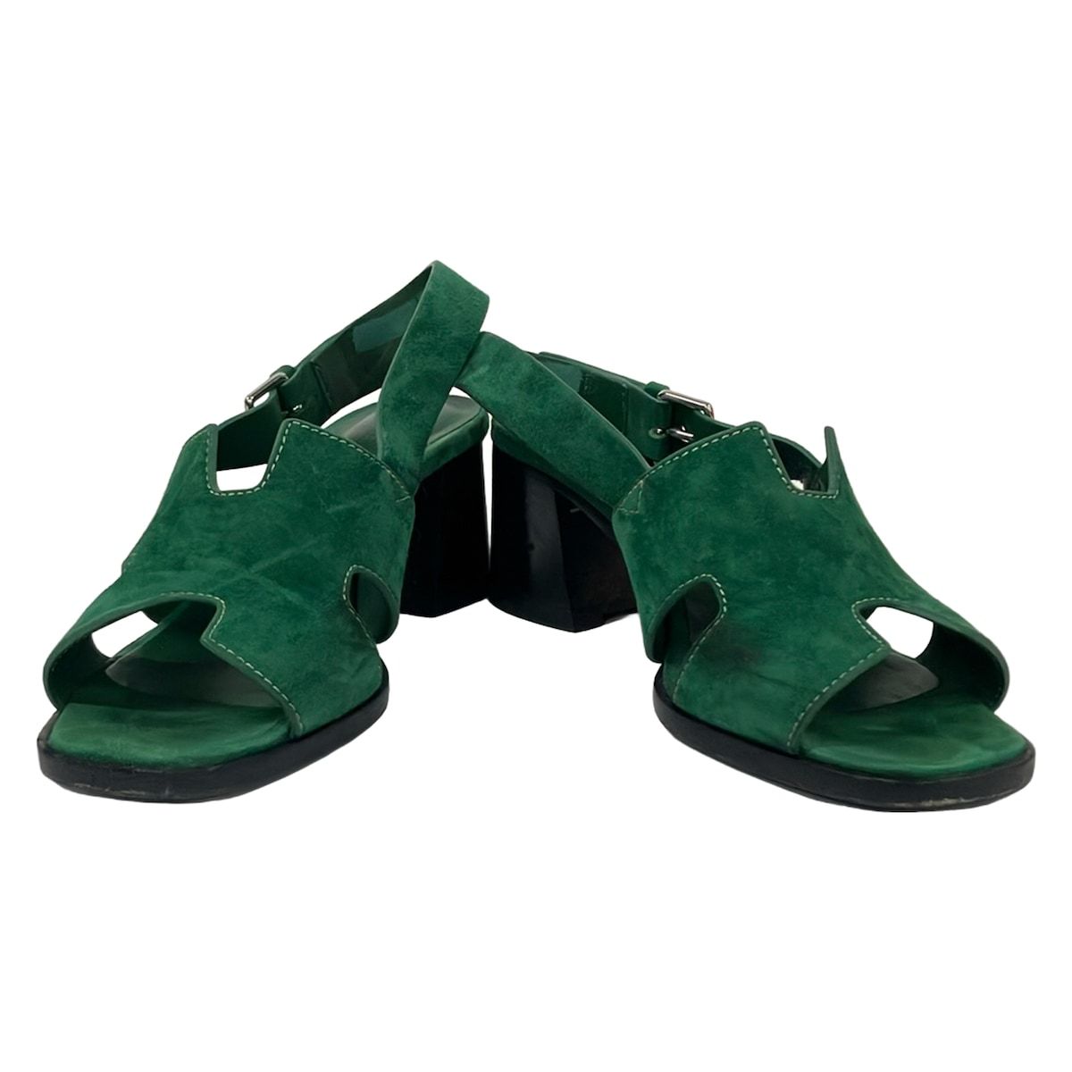 Hermes Sandals Herbe 60 Green — view 2