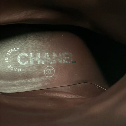 Chanel Short Boots Black CC Logo — view 5