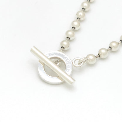 Gucci Ball Chain Necklace Toggle Mantel Sterling Silver