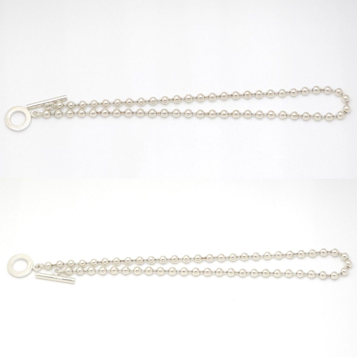 Gucci Ball Chain Necklace Toggle Mantel Sterling Silver — view 3